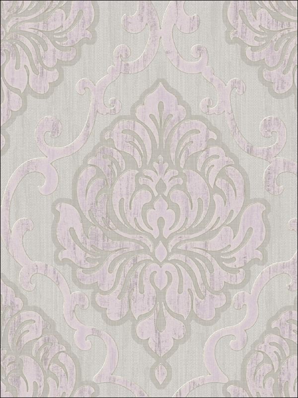Damask Wallpaper LE20809 by Seabrook Wallpaper for sale at Wallpapers To Go