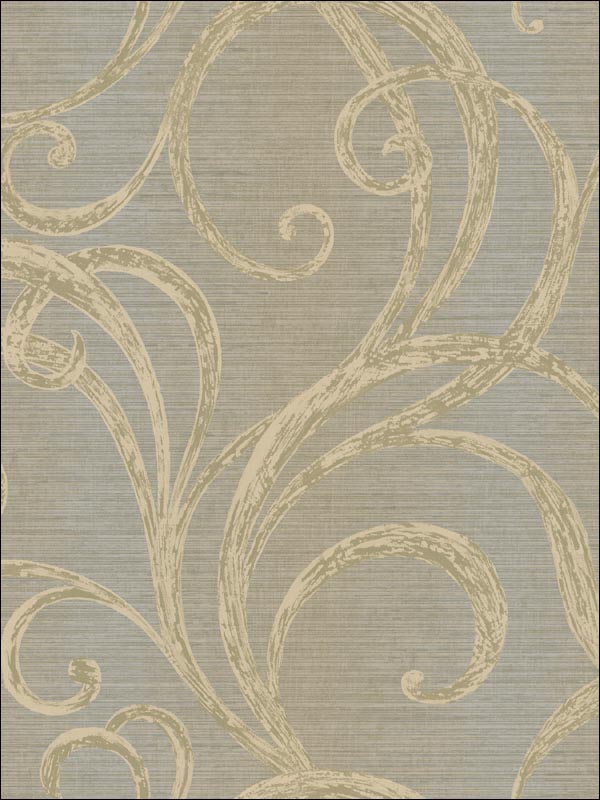 Scroll Design Wallpaper LE21008 by Seabrook Wallpaper for sale at Wallpapers To Go