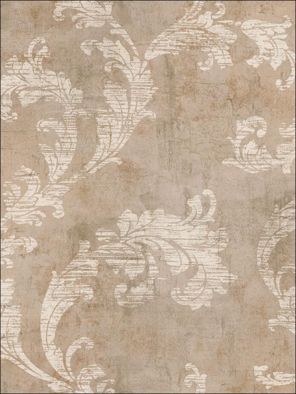 Leaf Scroll Wallpaper LW40906 by Seabrook Wallpaper for sale at Wallpapers To Go