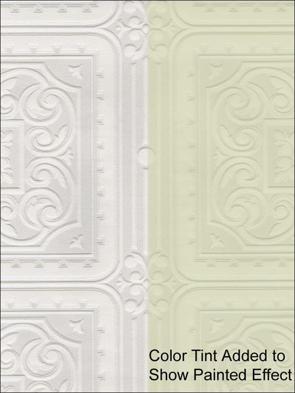 Turner Tile Paintable Wallpaper 437RD80000 by Kenneth James Wallpaper for sale at Wallpapers To Go