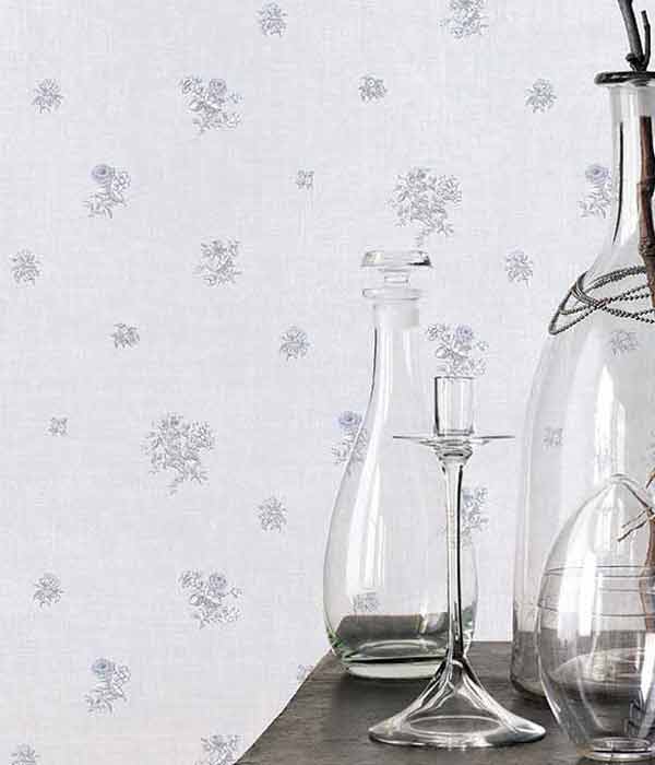 large open pattern wallpaper with Bouquets Wallpaper