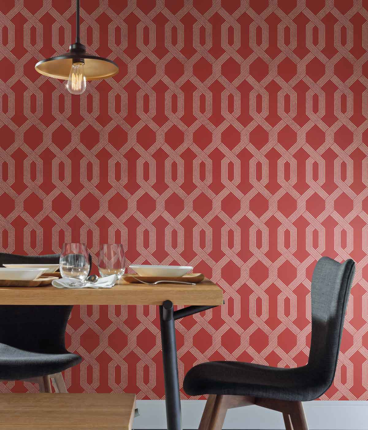 example of bold, modern wallpaper pattern