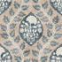 Floral Cartouche Wallpaper in Stone/Blue color - pattern number 100020EH - by Seabrook in the Heritage Tales collection