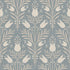 Heritage Tulip Wallpaper in Chalky Blue color - pattern number 100025EH - by Seabrook in the Heritage Tales collection