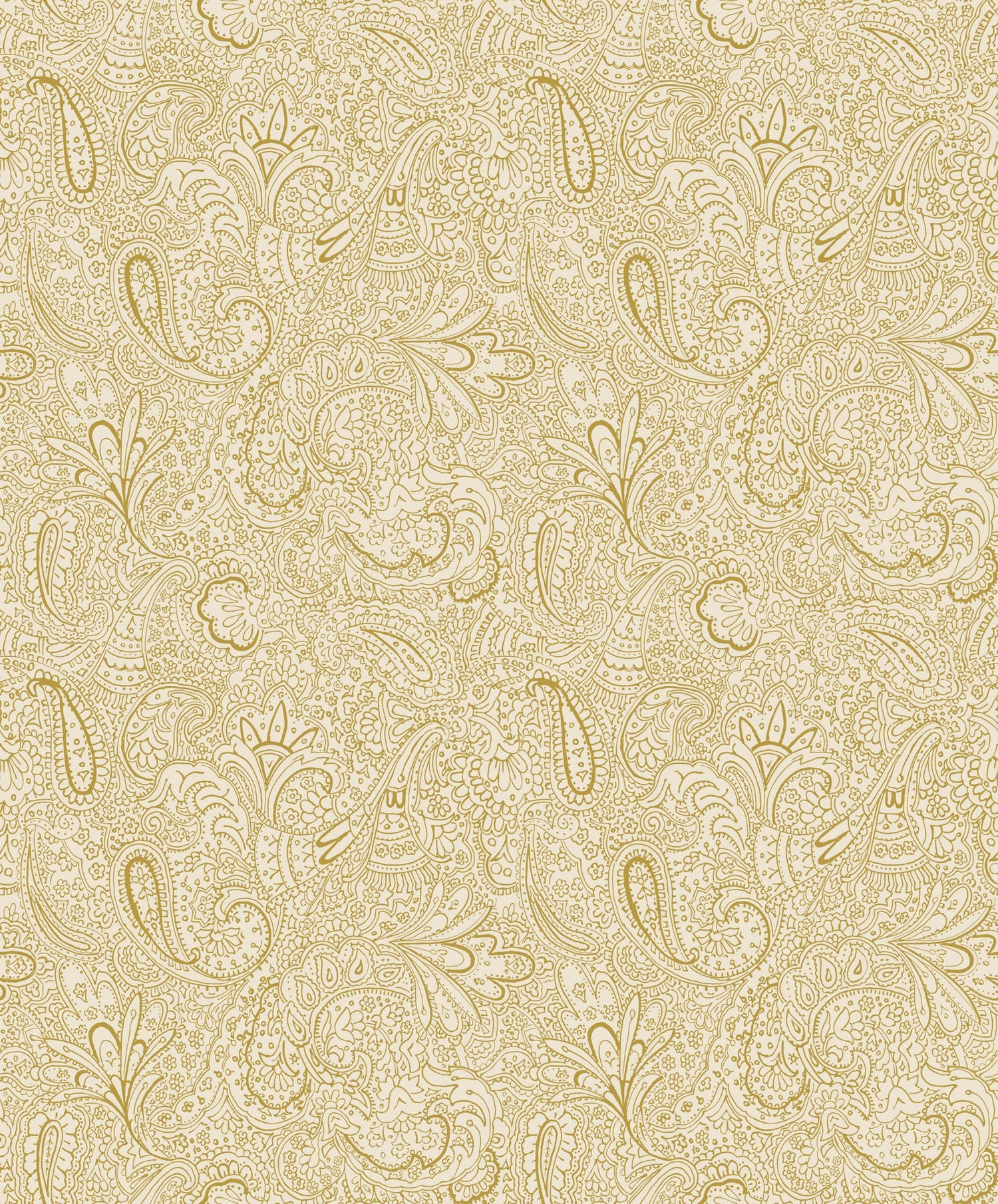 Paisley Trellis wallpaper in gold color - pattern number 11302 - by Galerie in the Elegance collection