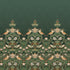 Strawberry Thief Fixed Size 6 Panel mural in green color - pattern number 125310FXST - by Graham and Brown in the William Morris at Home Murals collection