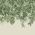 Willow Bough Fixed Size 6 Panel mural in green color - pattern number 125364FXST - by Graham and Brown in the William Morris at Home Murals collection