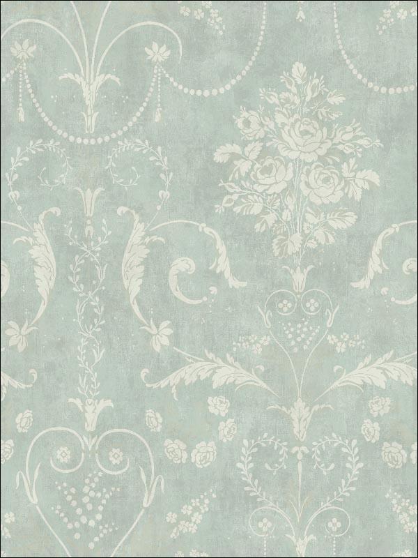 Glencairn wallpaper in smokey green color - pattern number CB74802 - by Carl Robinson in the Carl Robinson 7 Monte Carlo collection