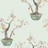 Kaki Persimmon Wallpaper in jade green color - pattern number 126/2006.CS.0 - by Cole and Son in the Shinrin Yoku collection