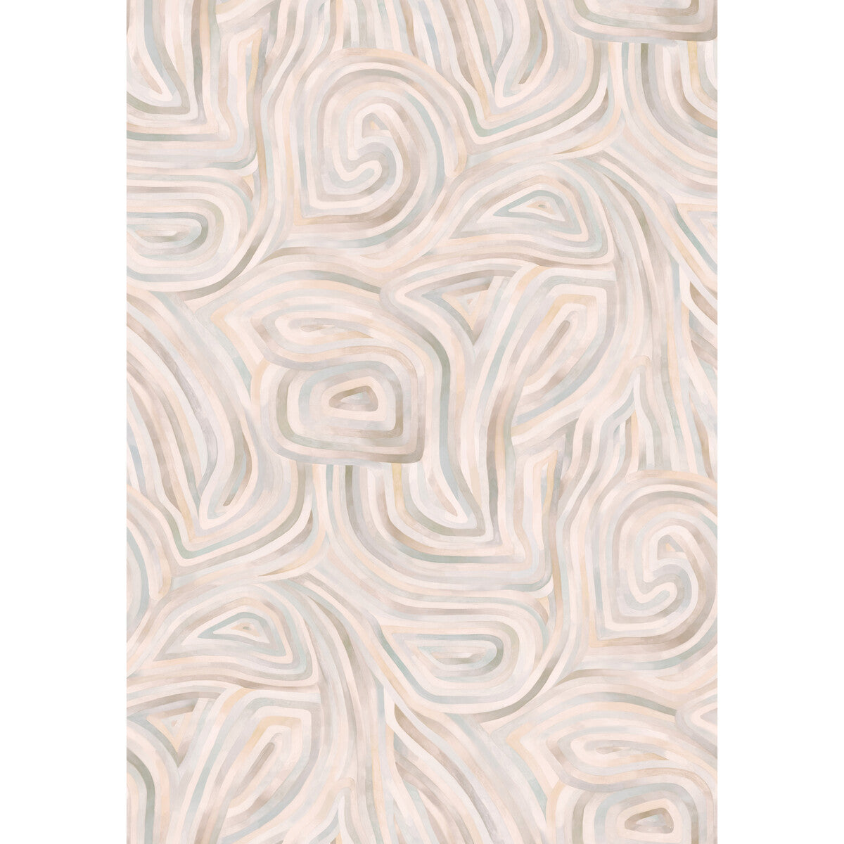Kawakubo Wallpaper in soft apricot color - pattern number 126/4010.CS.0 - by Cole and Son in the Shinrin Yoku collection