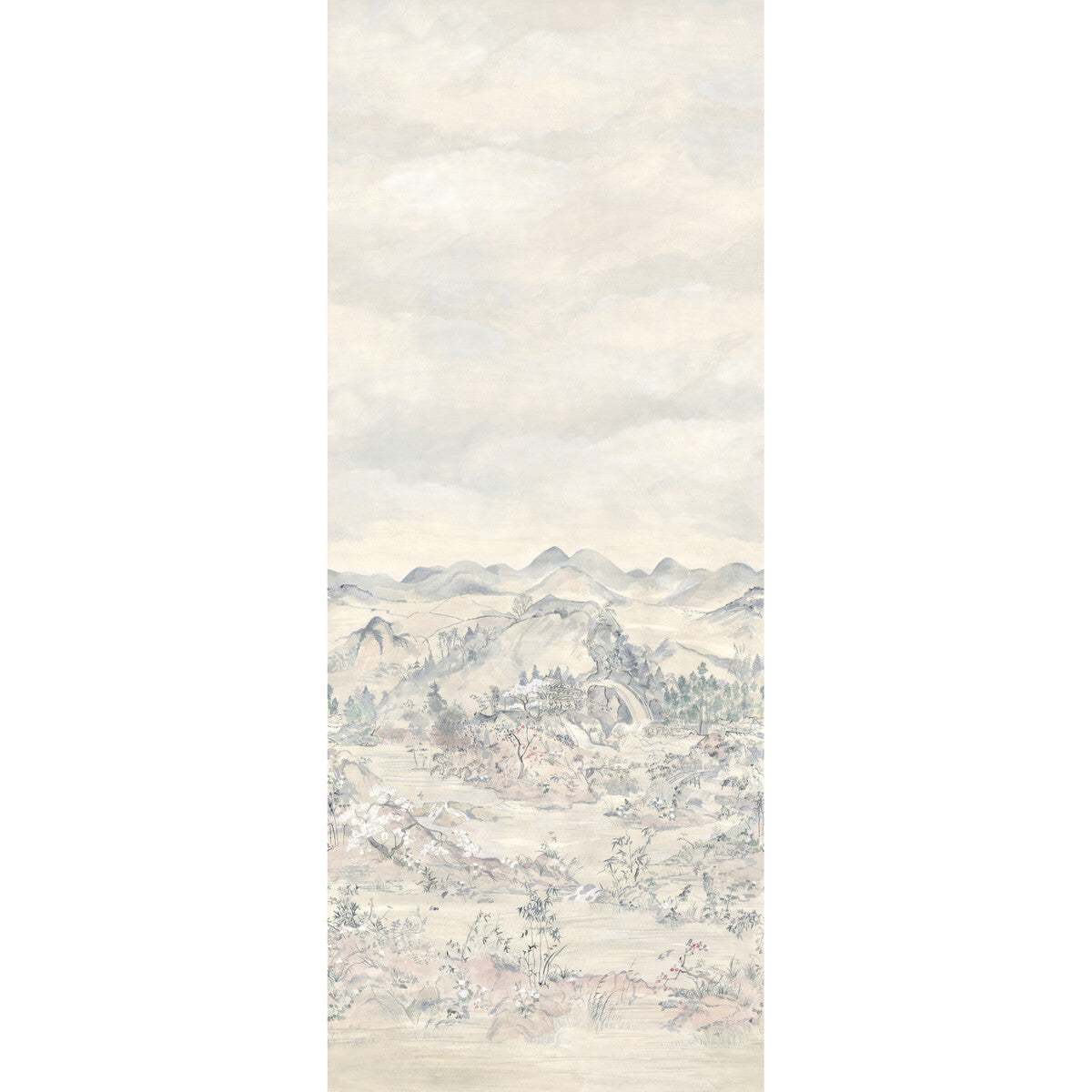 Japanese Chinoiserie Mural in orchid color - pattern number 126/5015.CS.0 - by Cole and Son in the Shinrin Yoku collection