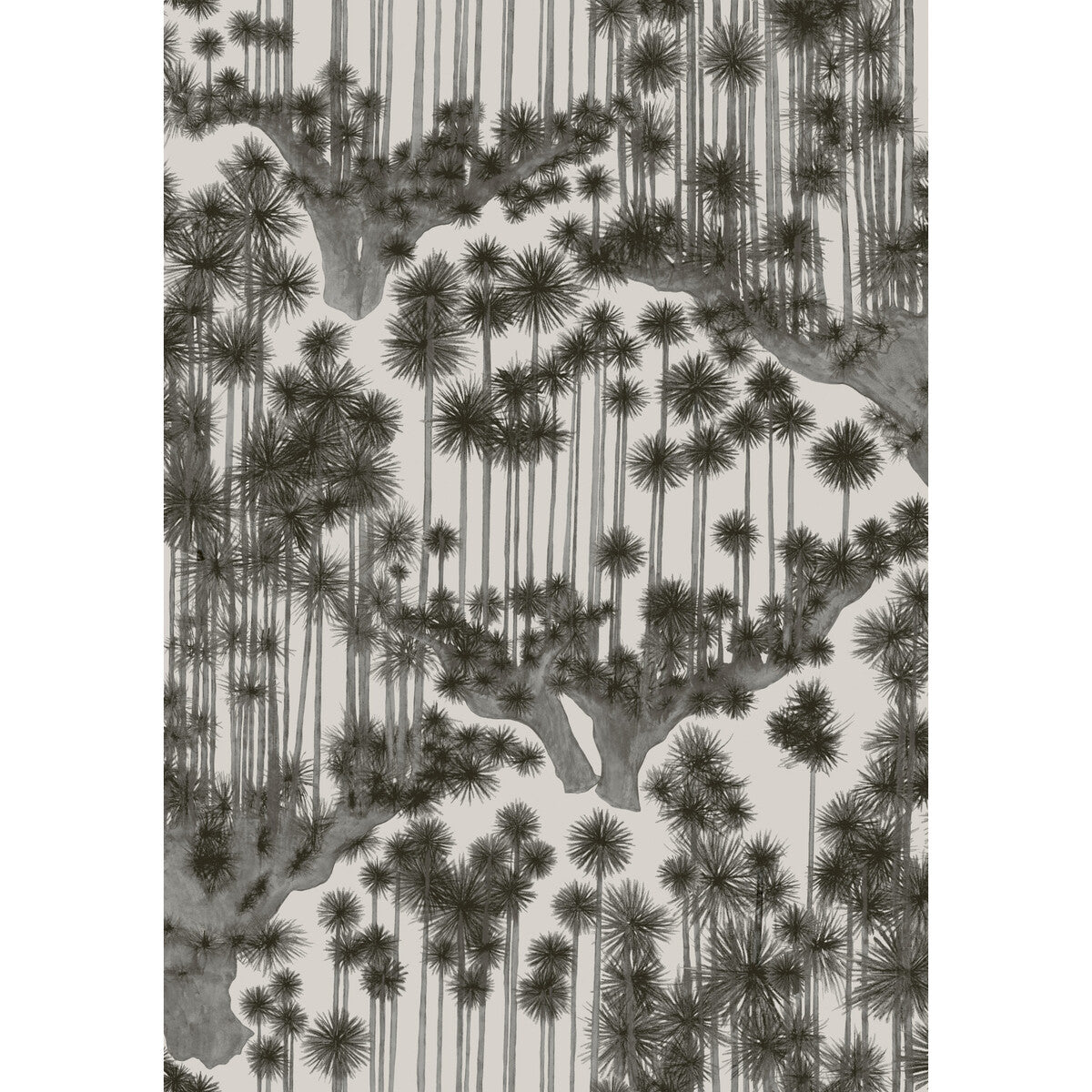 Japanese Woods Wallpaper in charcoal color - pattern number 126/6018.CS.0 - by Cole and Son in the Shinrin Yoku collection