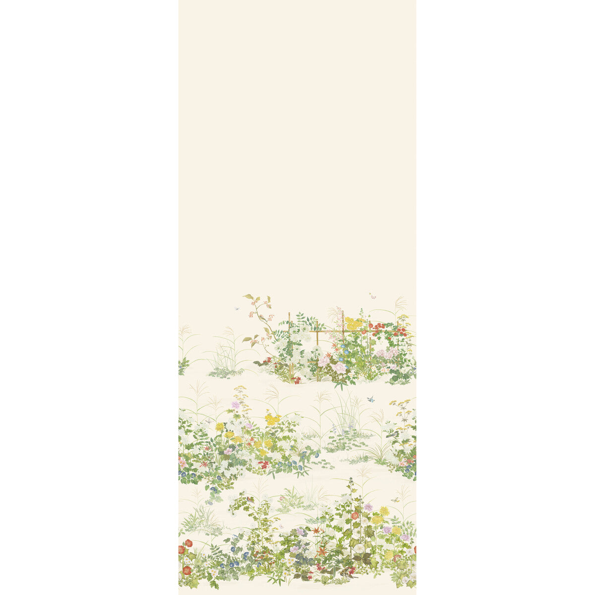 Scenic Flora Mural in natural white color - pattern number 126/7026.CS.0 - by Cole and Son in the Shinrin Yoku collection