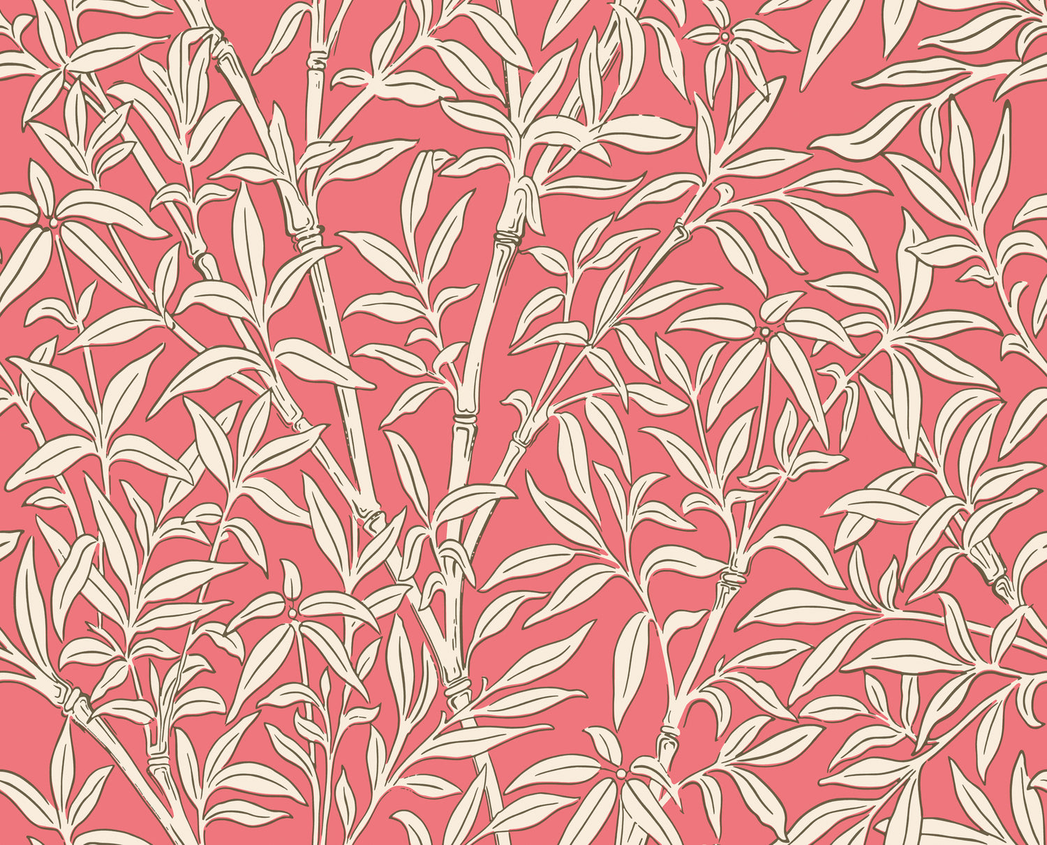 Bamboo Forest Wallpaper in chalk/rouge color - pattern number 127/1001.CS.0 - by Cole and Son in the Classics Vol I collection