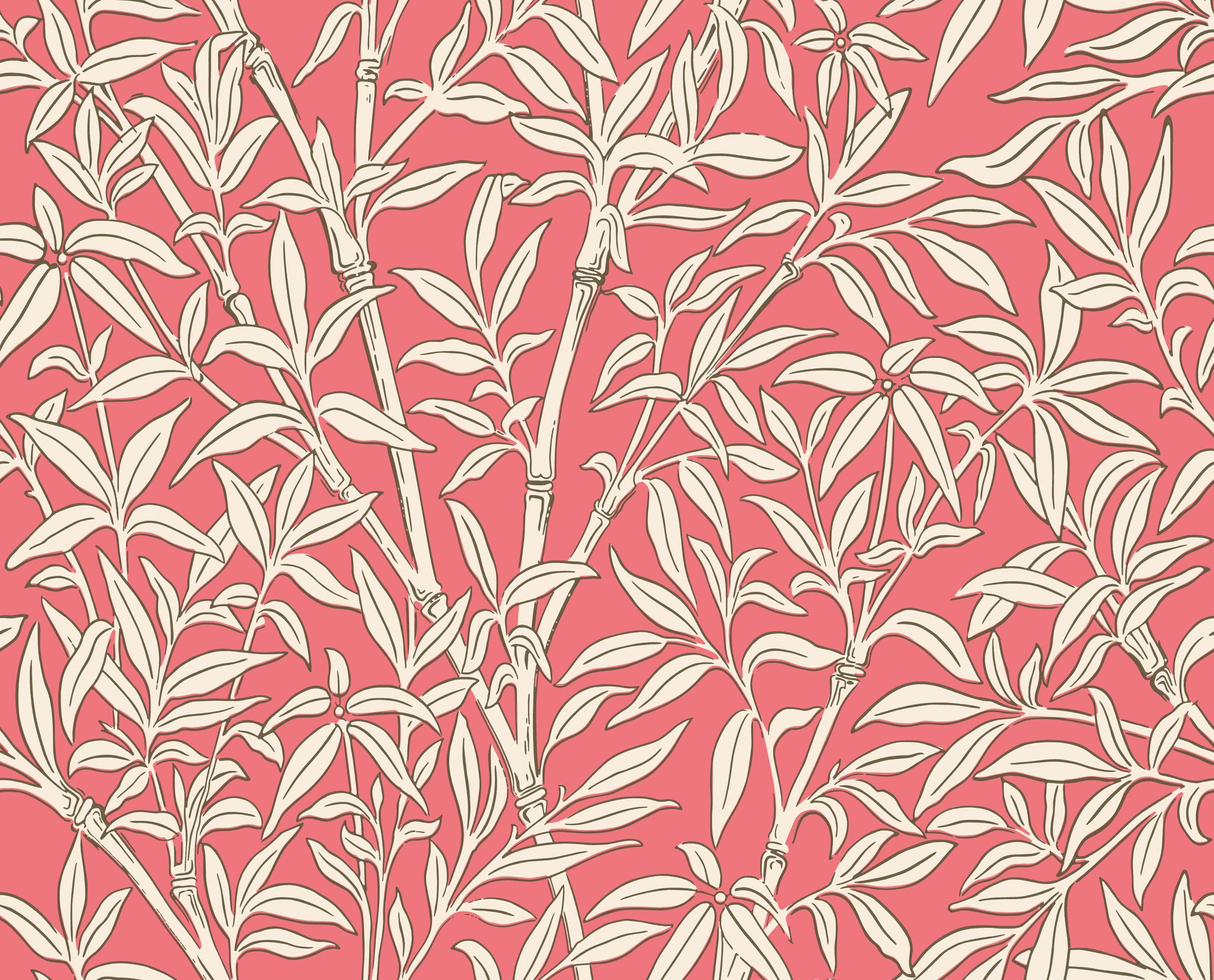 Bamboo Forest Wallpaper in chalk/rouge color - pattern number 127/1001.CS.0 - by Cole and Son in the Classics Vol I collection