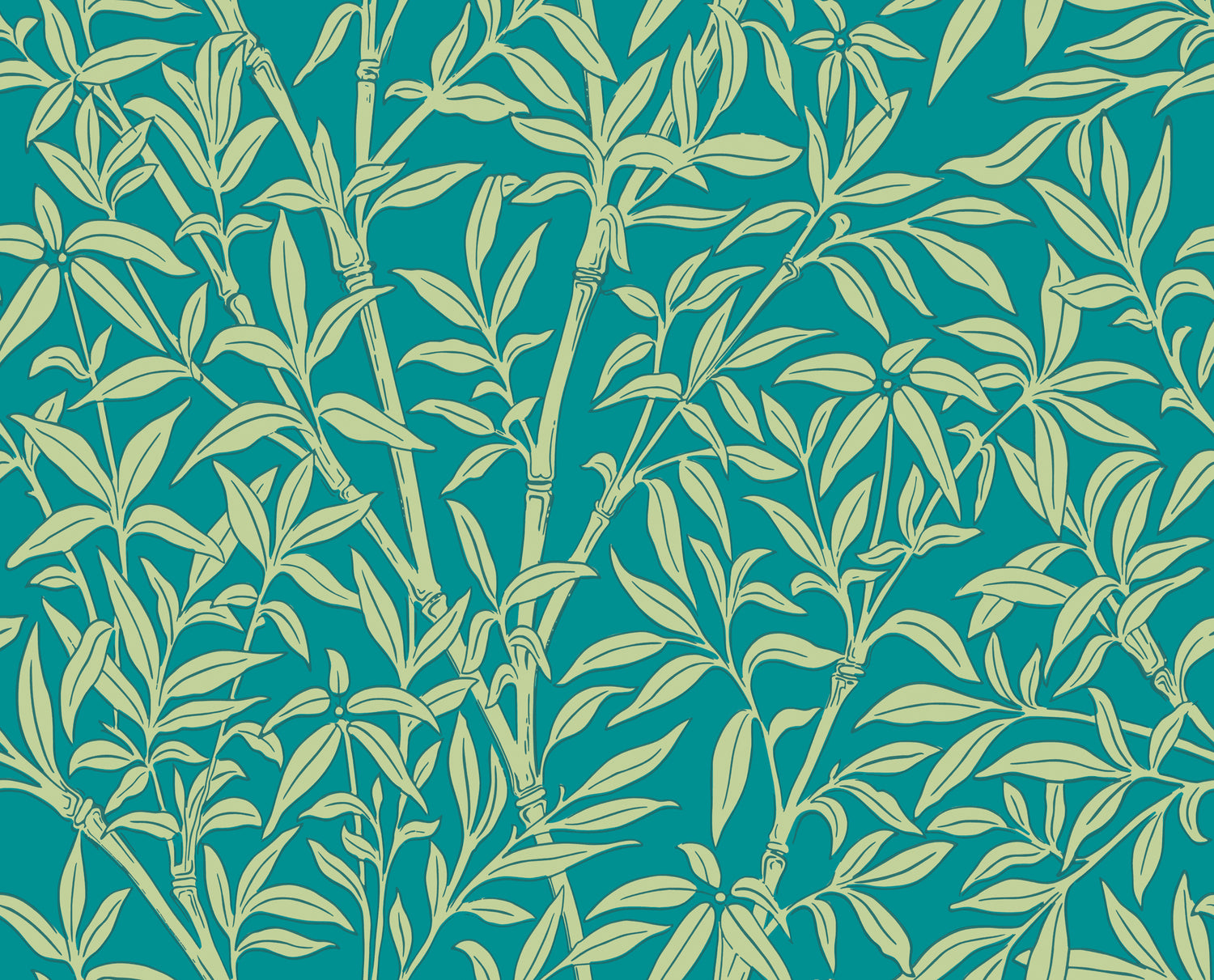 Bamboo Forest Wallpaper in petrol color - pattern number 127/1003.CS.0 - by Cole and Son in the Classics Vol I collection