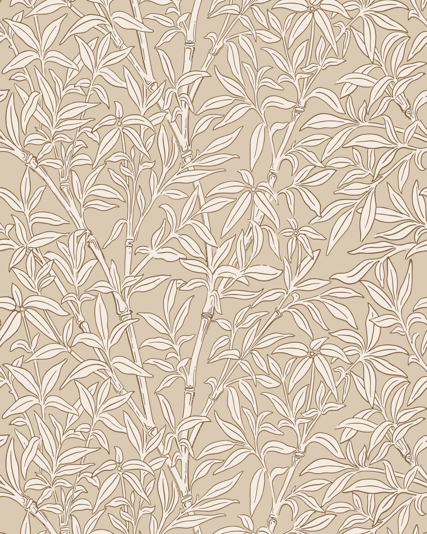 Bamboo Forest Wallpaper in oat color - pattern number 127/1005.CS.0 - by Cole and Son in the Classics Vol I collection