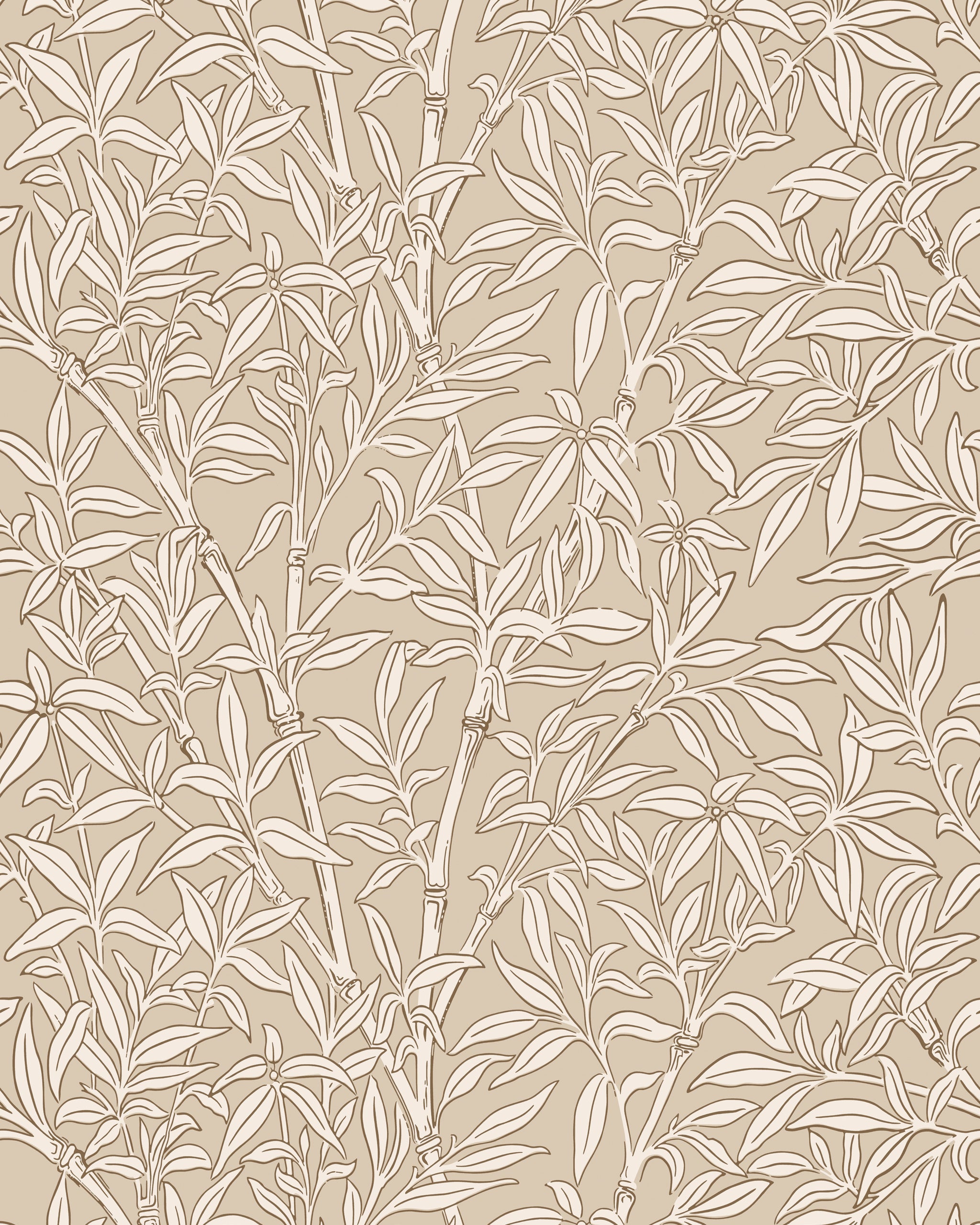 Bamboo Forest Wallpaper in oat color - pattern number 127/1005.CS.0 - by Cole and Son in the Classics Vol I collection