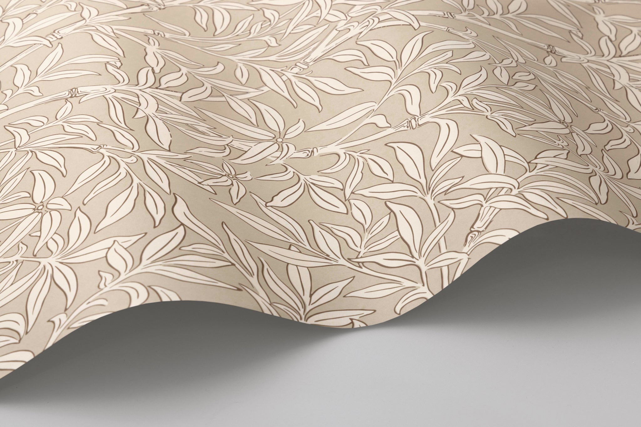 Bamboo Forest Wallpaper in oat color - pattern number 127/1005.CS.0 - by Cole and Son in the Classics Vol I collection