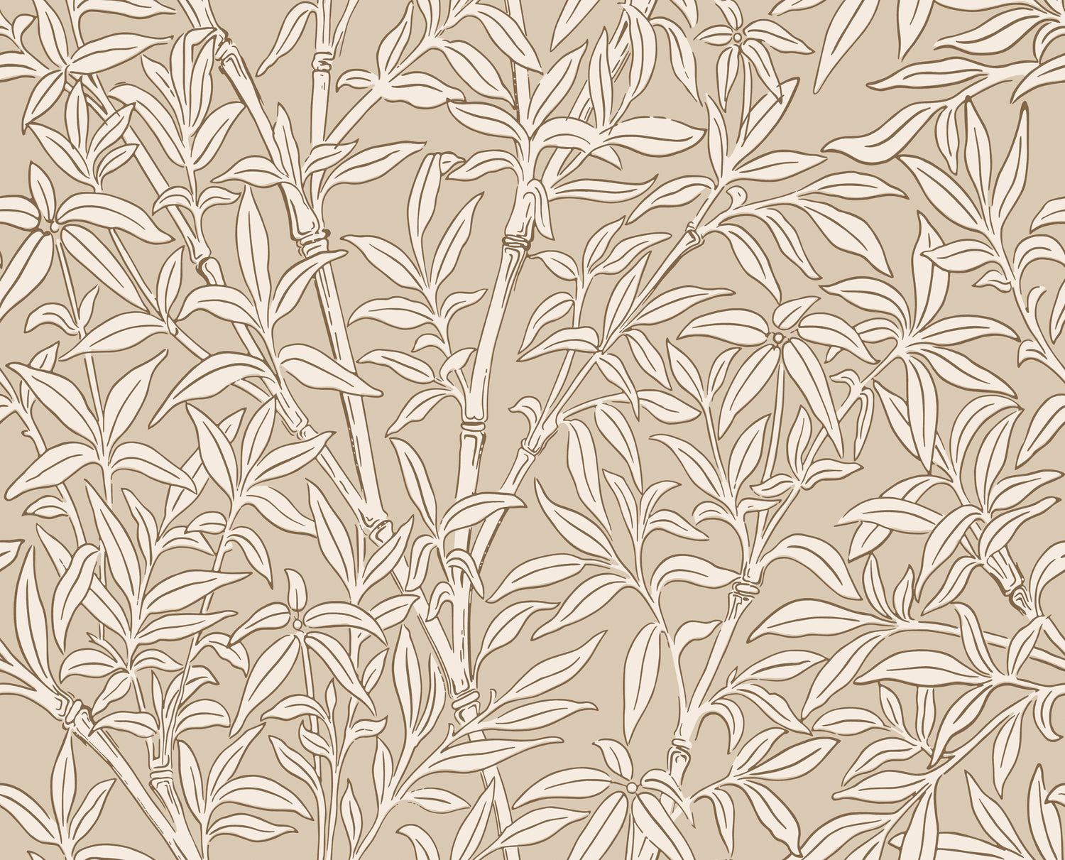 Bamboo Forest Wallpaper in oat color - pattern number 127/1005.CS.0 - by Cole and Son in the Classics Vol I collection