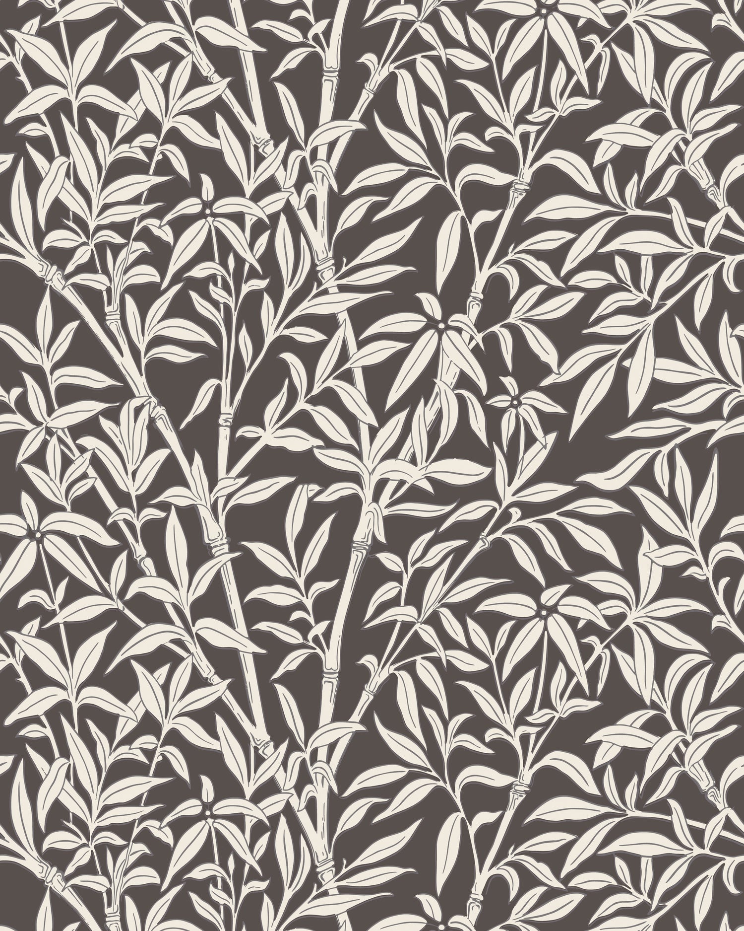 Bamboo Forest Wallpaper in snow on soot color - pattern number 127/1007.CS.0 - by Cole and Son in the Classics Vol I collection