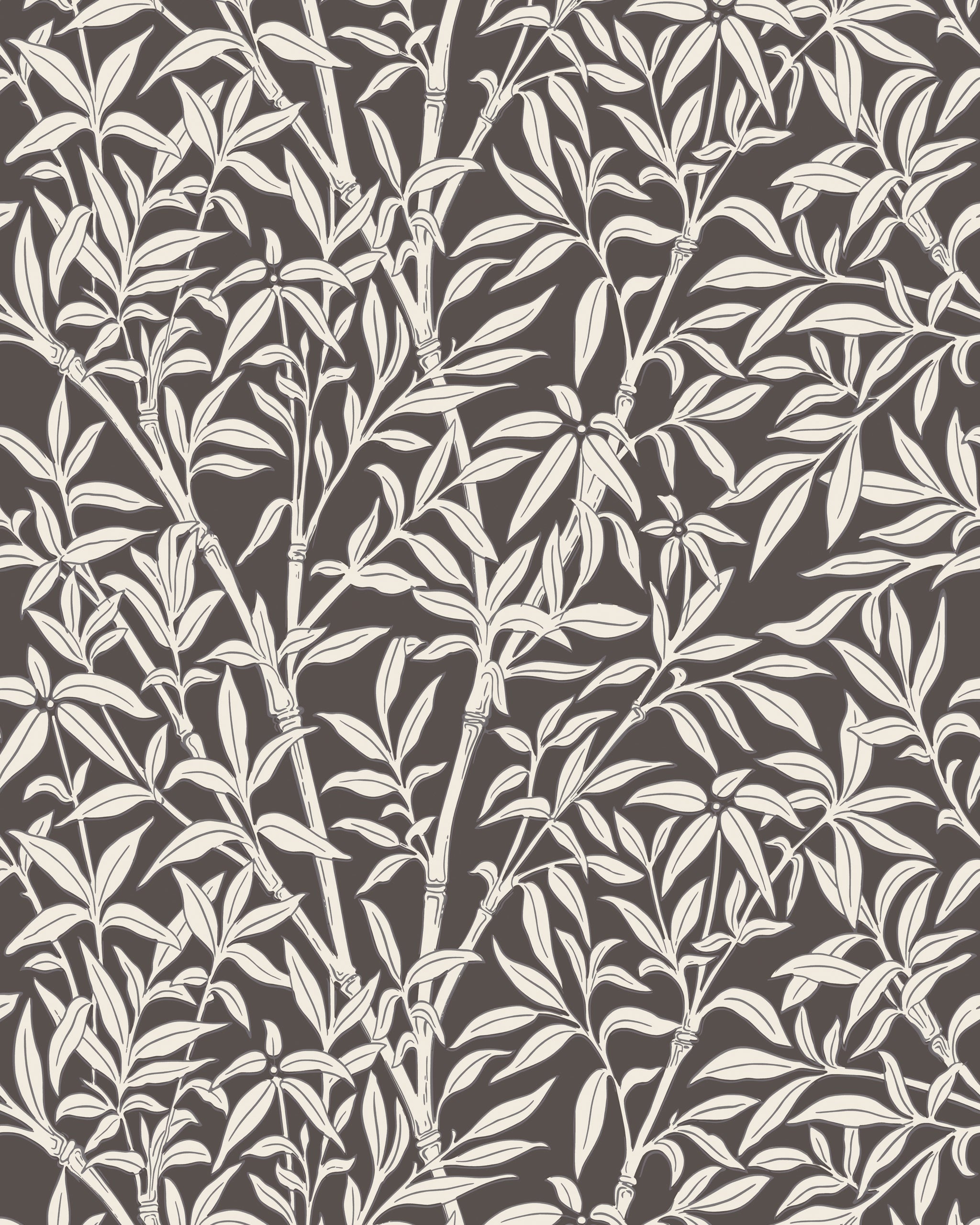 Bamboo Forest Wallpaper in snow on soot color - pattern number 127/1007.CS.0 - by Cole and Son in the Classics Vol I collection