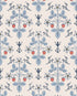 Strawberry Wallpaper in china blue/cream color - pattern number 127/2010.CS.0 - by Cole and Son in the Classics Vol I collection