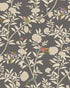 Roseberry with Birds Wallpaper in soft charcoal color - pattern number 127/4019.CS.0 - by Cole and Son in the Classics Vol I collection