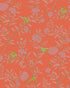 Roseberry with Birds Wallpaper in vermillion color - pattern number 127/4021.CS.0 - by Cole and Son in the Classics Vol I collection