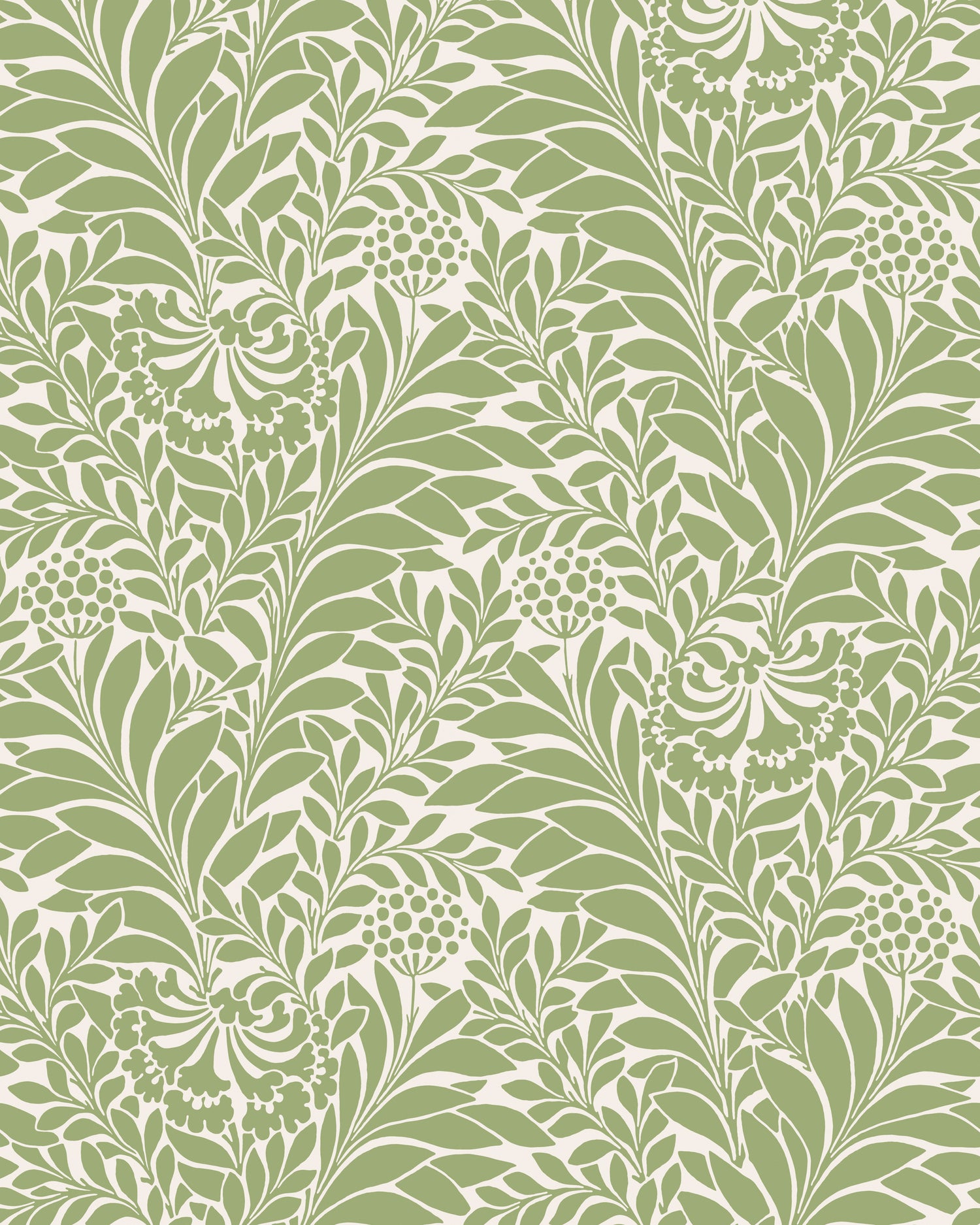 Honeysuckle Wallpaper in spring green color - pattern number 127/5024.CS.0 - by Cole and Son in the Classics Vol I collection