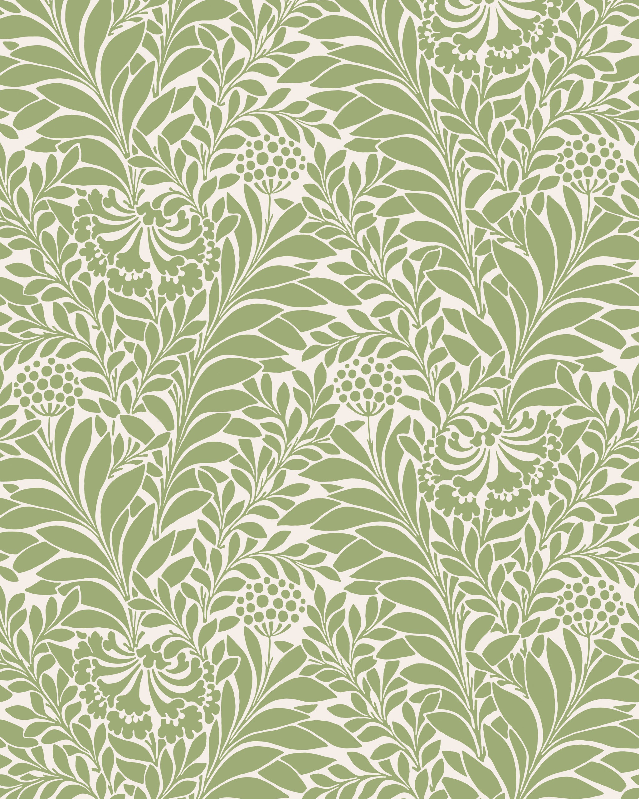 Honeysuckle Wallpaper in spring green color - pattern number 127/5024.CS.0 - by Cole and Son in the Classics Vol I collection