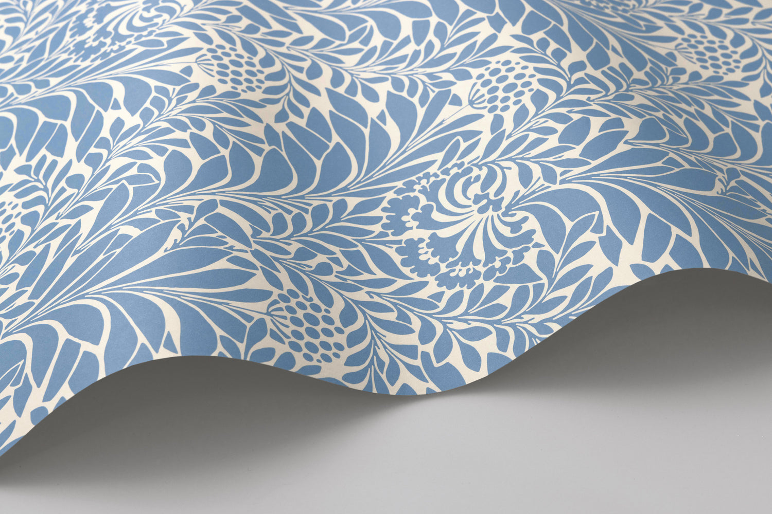Honeysuckle Wallpaper in cornflower blue color - pattern number 127/5025.CS.0 - by Cole and Son in the Classics Vol I collection