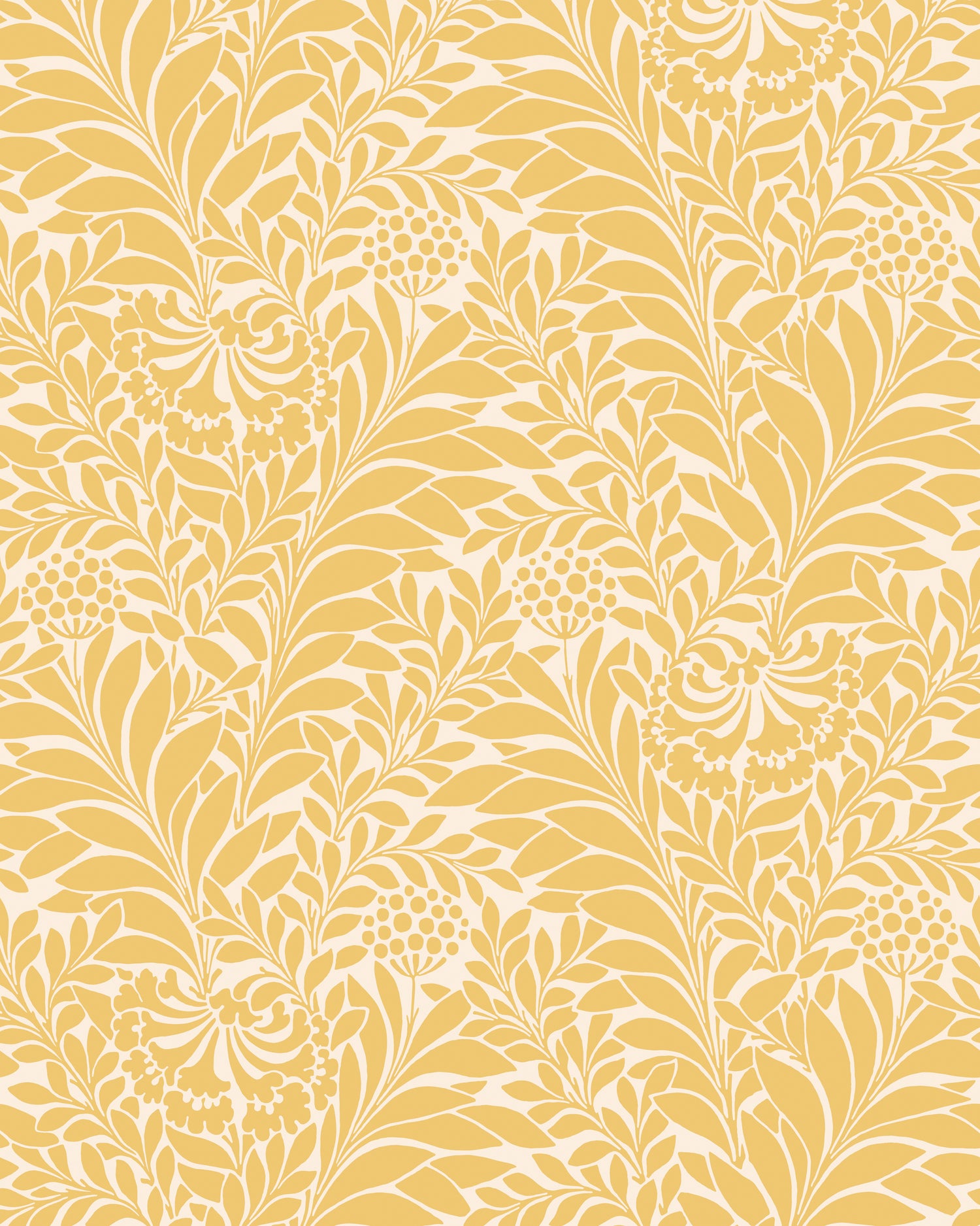 Honeysuckle Wallpaper in daffodil color - pattern number 127/5026.CS.0 - by Cole and Son in the Classics Vol I collection