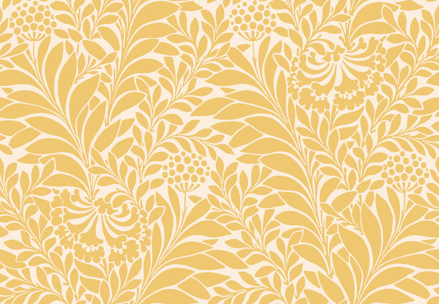 Honeysuckle Wallpaper in daffodil color - pattern number 127/5026.CS.0 - by Cole and Son in the Classics Vol I collection