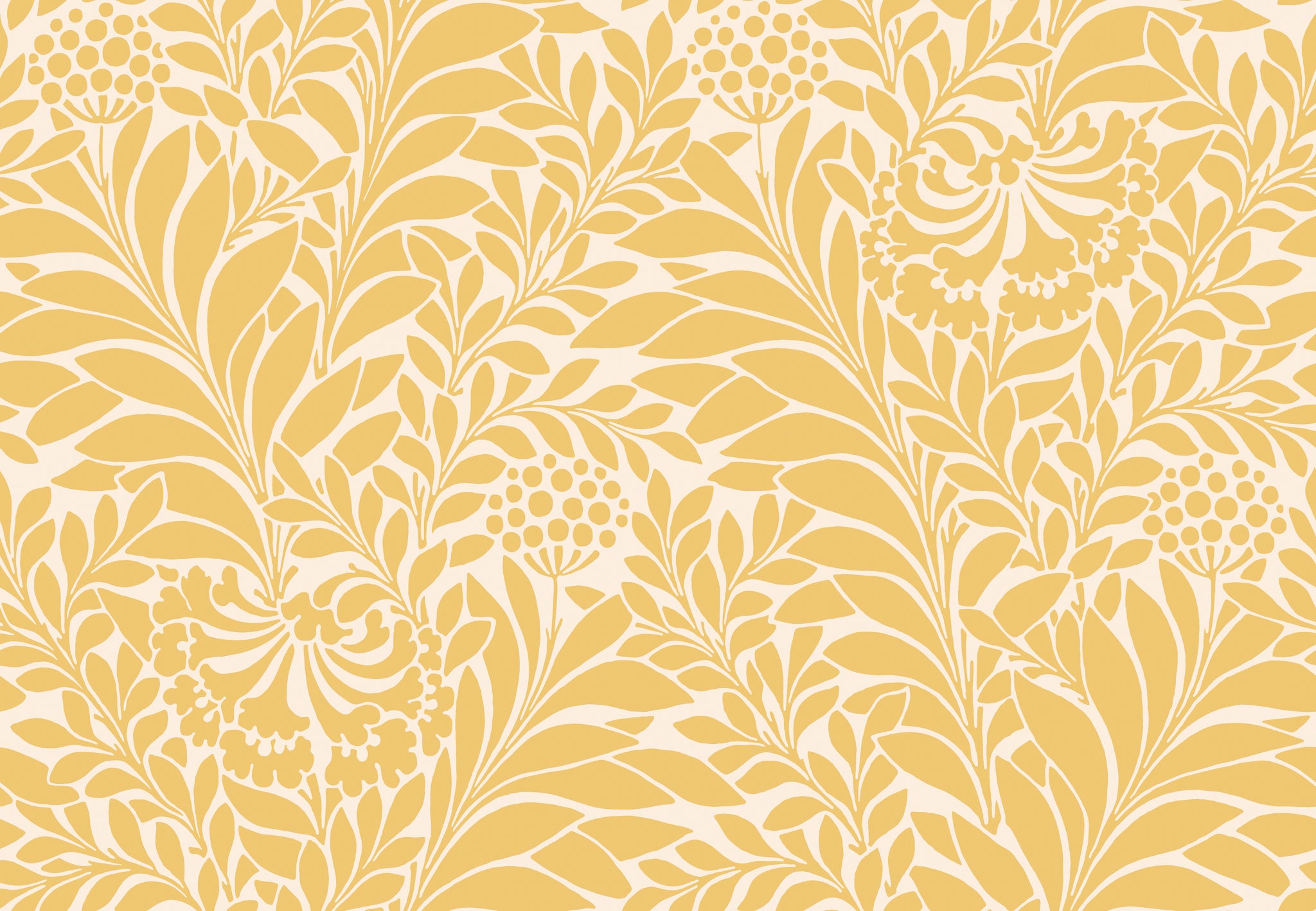 Honeysuckle Wallpaper in daffodil color - pattern number 127/5026.CS.0 - by Cole and Son in the Classics Vol I collection