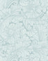 Acanthus Wallpaper in print room blue color - pattern number 127/6030.CS.0 - by Cole and Son in the Classics Vol I collection
