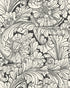 Acanthus Wallpaper in soot/snow color - pattern number 127/6032.CS.0 - by Cole and Son in the Classics Vol I collection