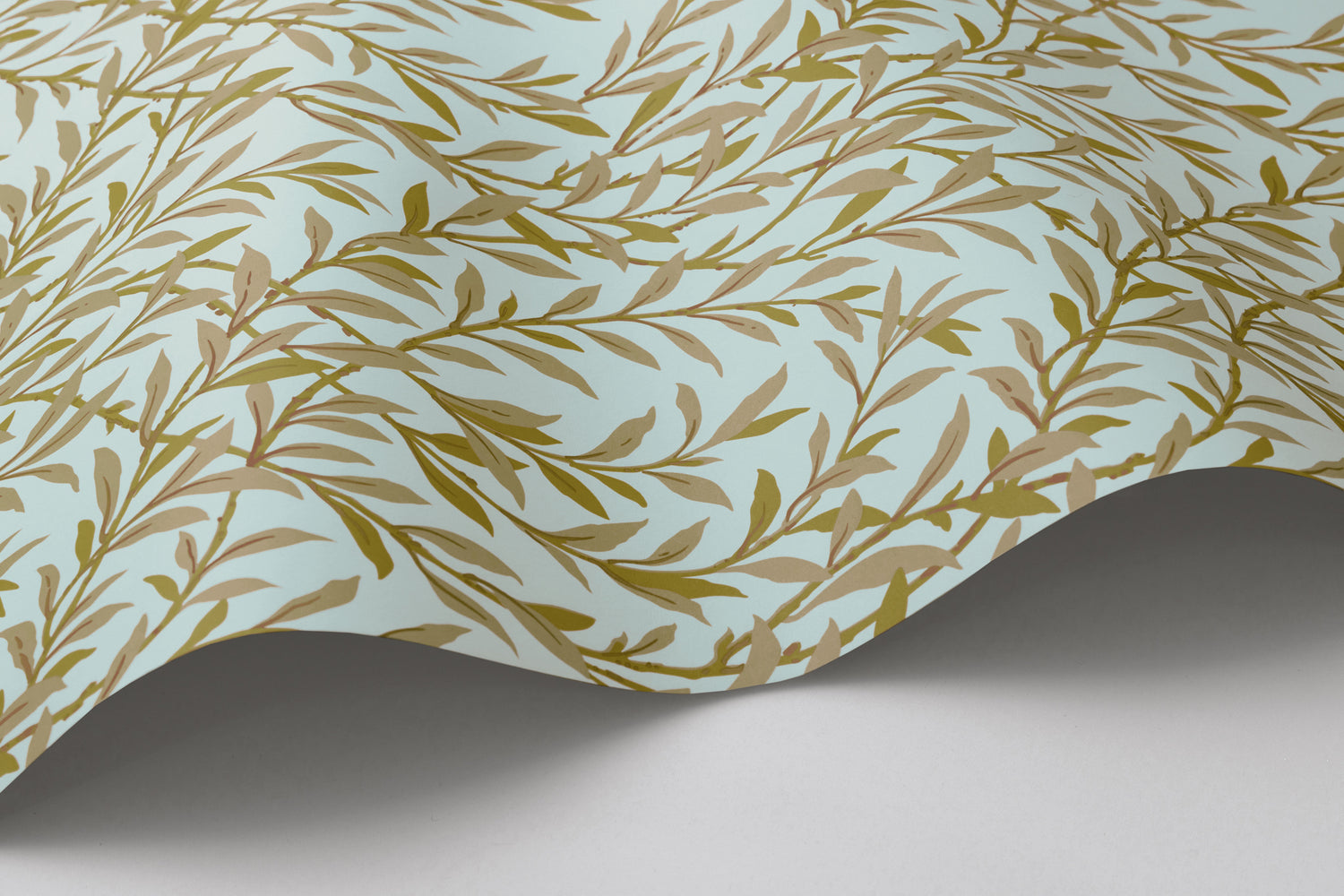 Willow Branch Wallpaper in olive/teal color - pattern number 127/7035.CS.0 - by Cole and Son in the Classics Vol I collection