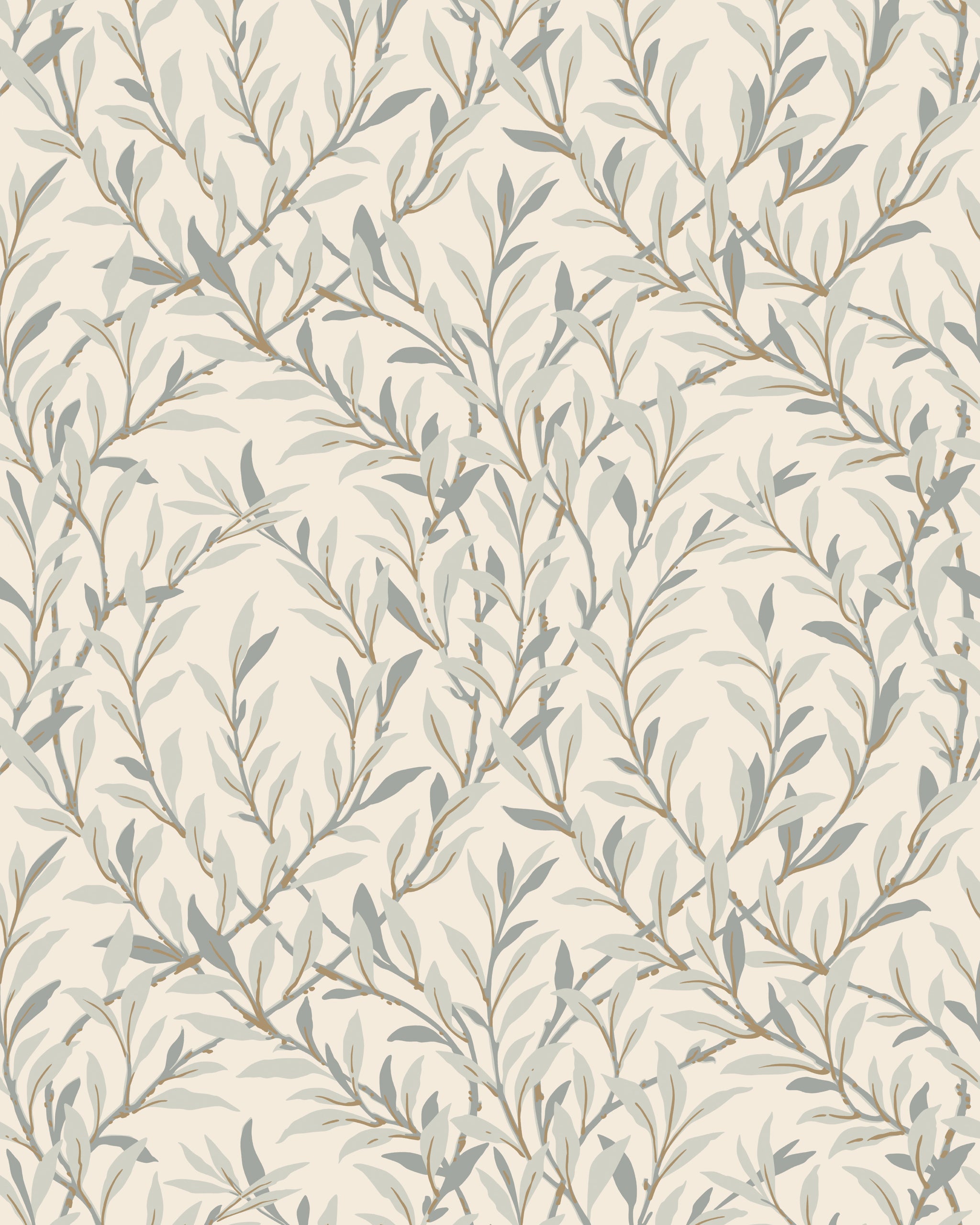 Willow Branch Wallpaper in pebble/cream color - pattern number 127/7037.CS.0 - by Cole and Son in the Classics Vol I collection