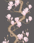 Magnolia Tree Wallpaper in charcoal/pink color - pattern number 128/1001.CS.0 - by Cole and Son in the Classics Vol II collection