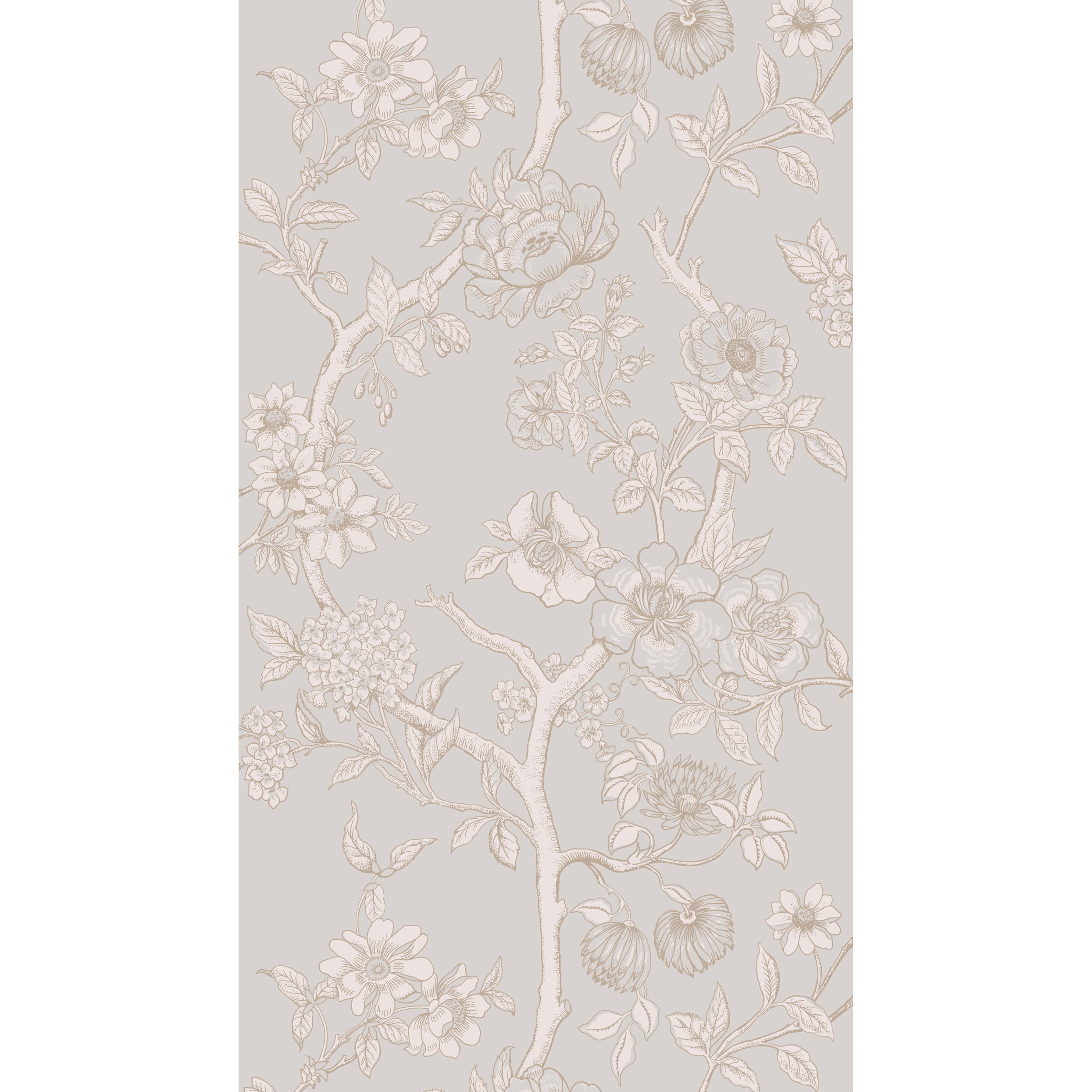 Paradise Tree Wallpaper in dove grey color - pattern number 128/2007.CS.0 - by Cole and Son in the Classics Vol II collection