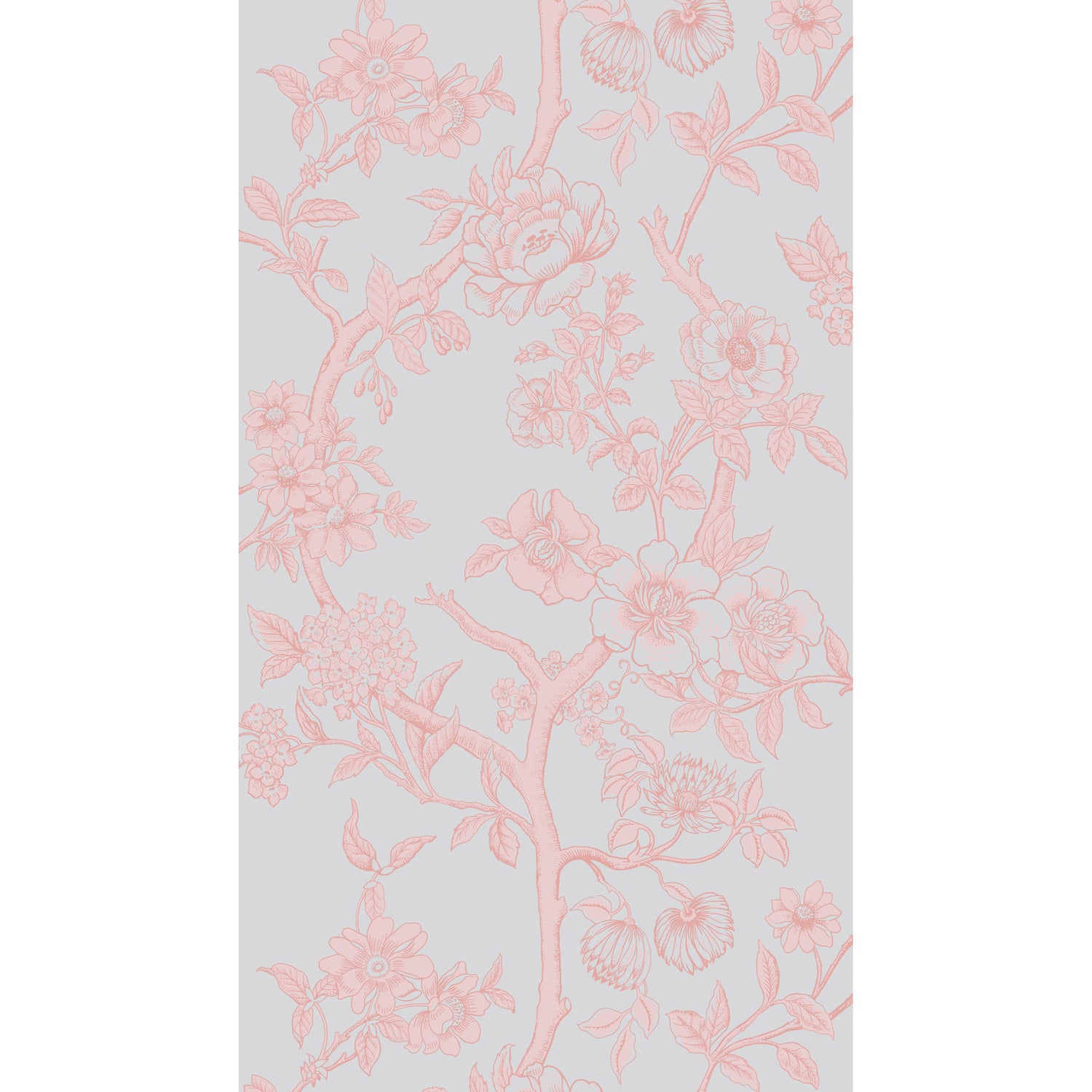 Paradise Tree Wallpaper in pastel blue color - pattern number 128/2008.CS.0 - by Cole and Son in the Classics Vol II collection