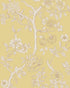 Paradise Tree Wallpaper in yellow color - pattern number 128/2009.CS.0 - by Cole and Son in the Classics Vol II collection