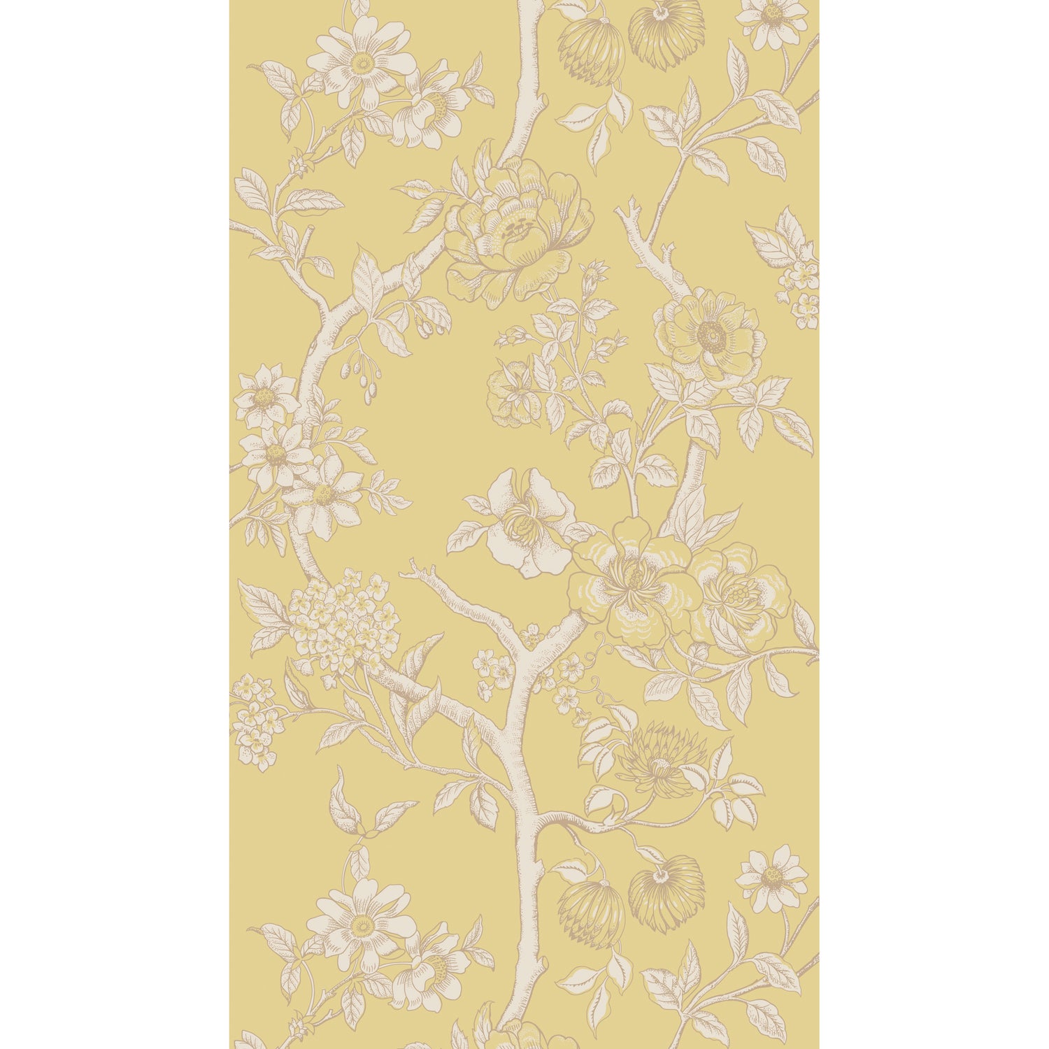 Paradise Tree Wallpaper in yellow color - pattern number 128/2009.CS.0 - by Cole and Son in the Classics Vol II collection