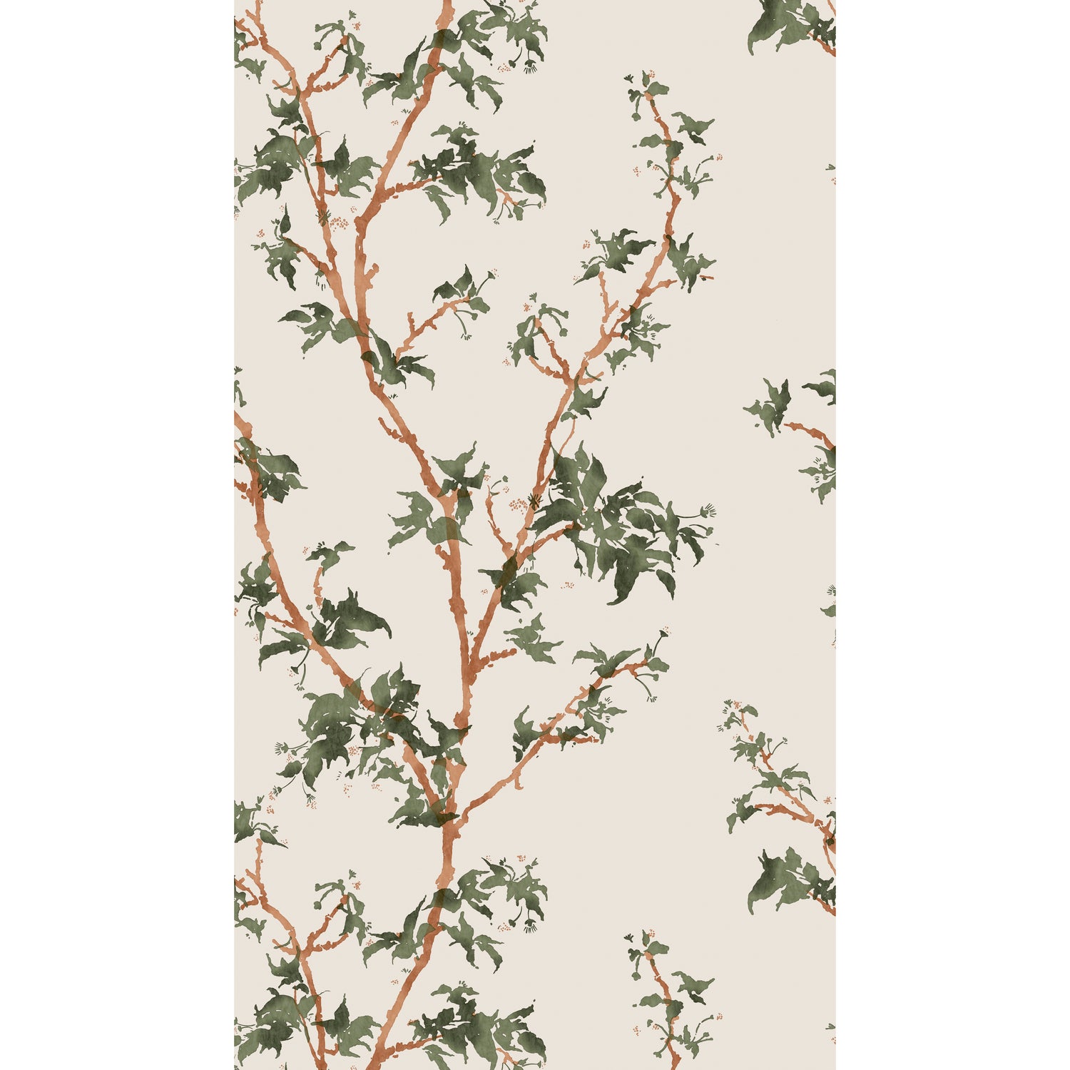 Chinese Branch Wallpaper in leaf green color - pattern number 128/3013.CS.0 - by Cole and Son in the Classics Vol II collection