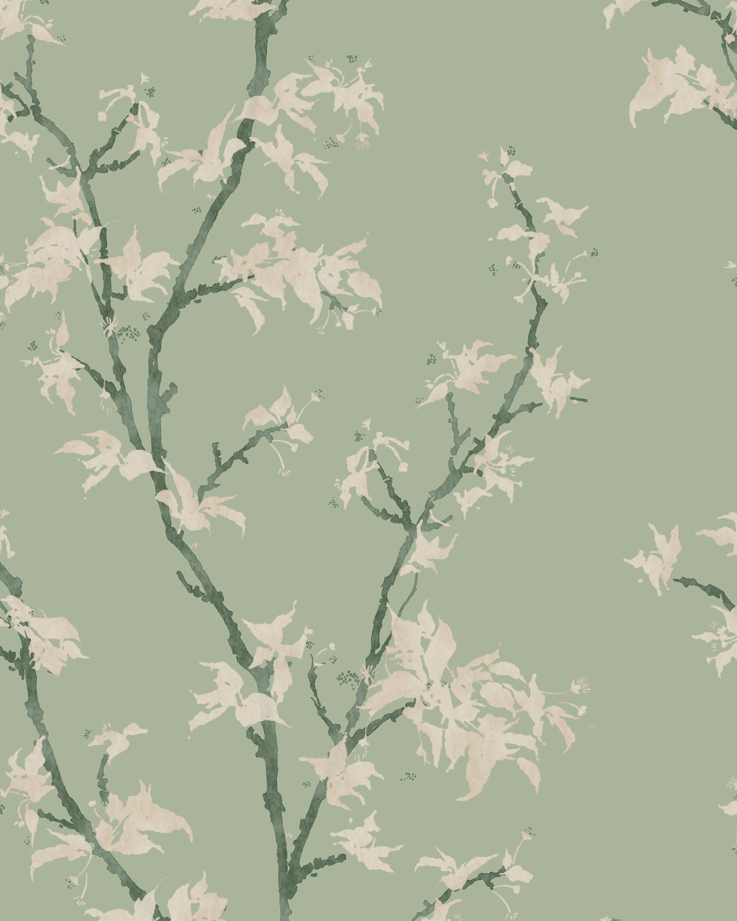 Chinese Branch Wallpaper in sage color - pattern number 128/3014.CS.0 - by Cole and Son in the Classics Vol II collection