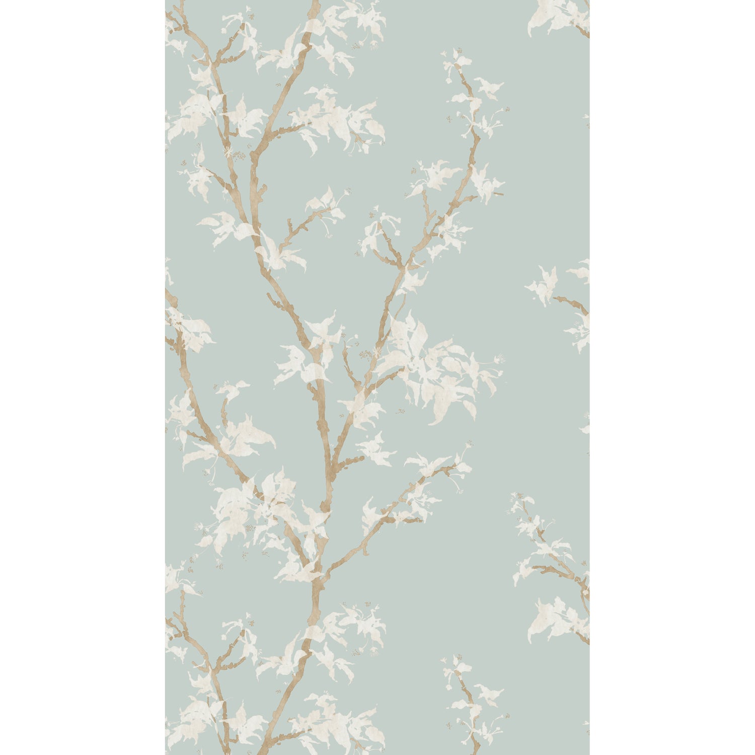 Chinese Branch Wallpaper in duck egg color - pattern number 128/3016.CS.0 - by Cole and Son in the Classics Vol II collection