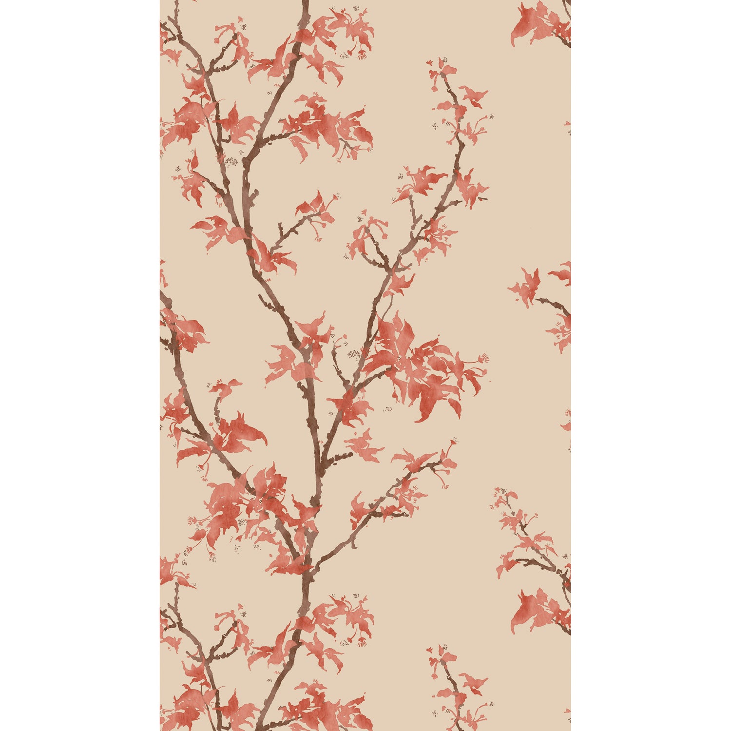 Chinese Branch Wallpaper in ginger color - pattern number 128/3017.CS.0 - by Cole and Son in the Classics Vol II collection