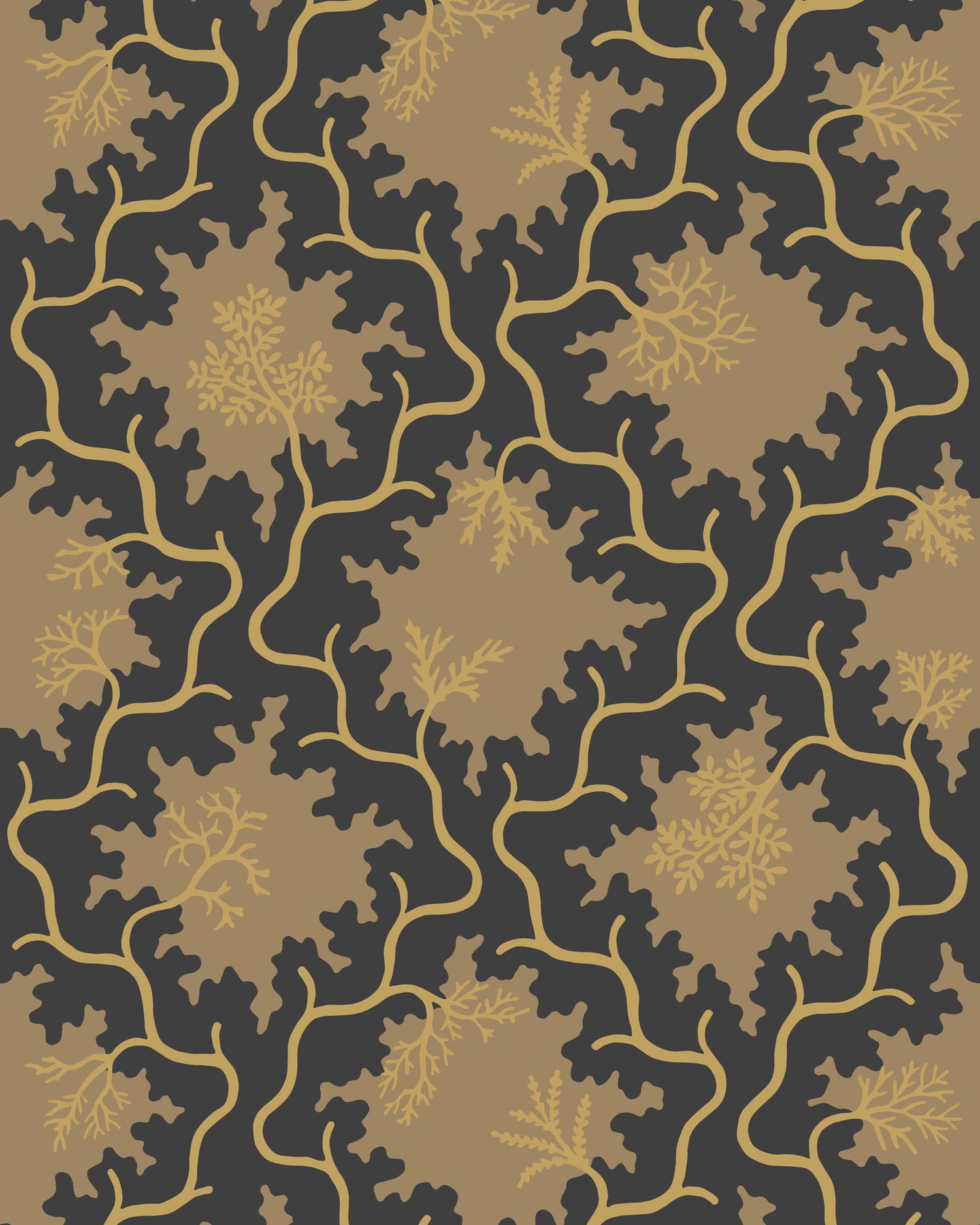 Moss Trellis Wallpaper in black color - pattern number 128/4018.CS.0 - by Cole and Son in the Classics Vol II collection