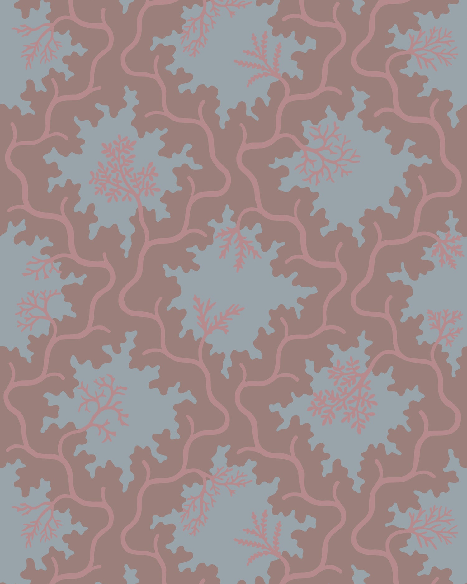 Moss Trellis Wallpaper in steel color - pattern number 128/4019.CS.0 - by Cole and Son in the Classics Vol II collection